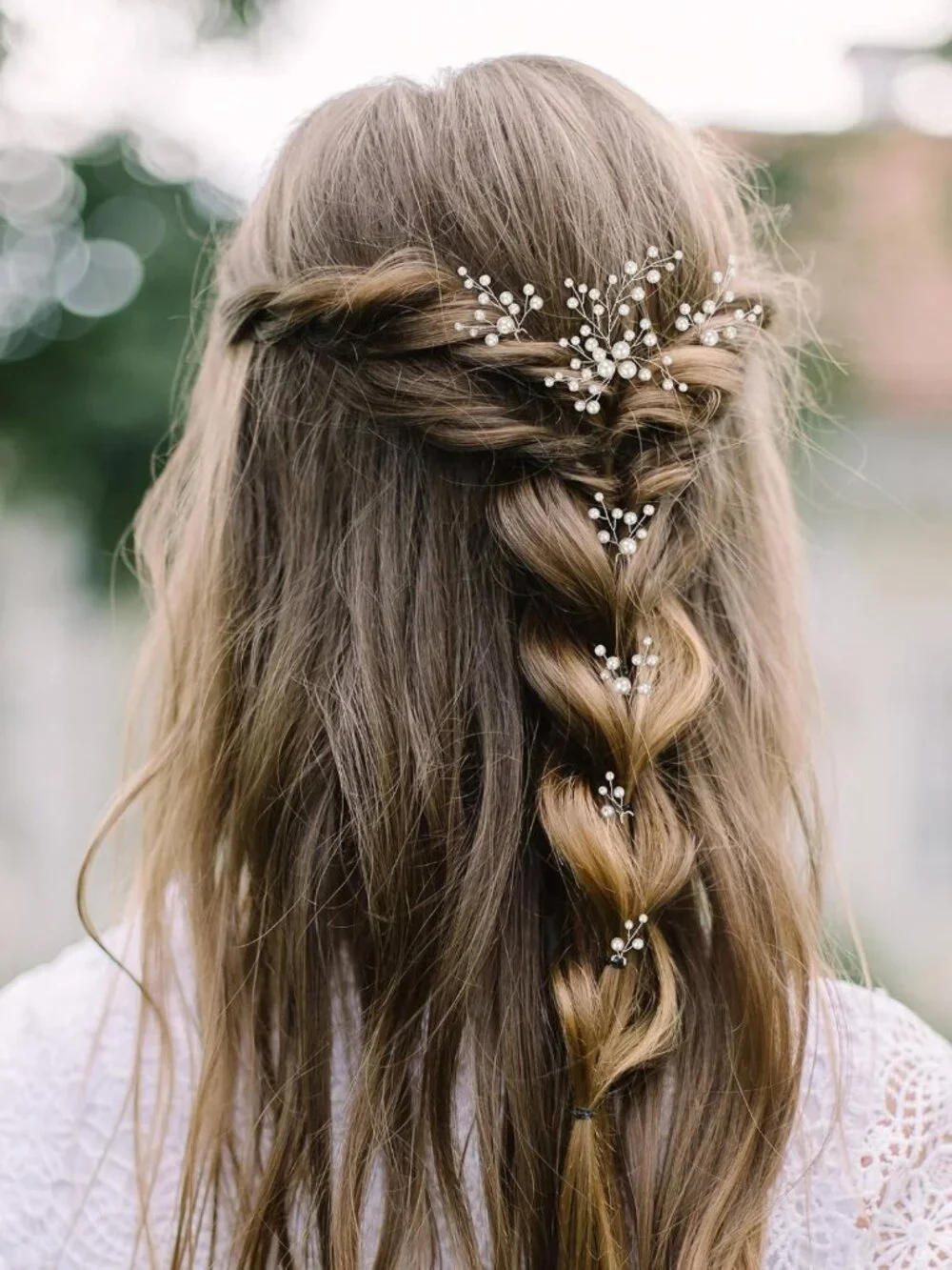 Elegant Pearl Hair Pins Set - 7Pcs Bridal Hair Accessories for Weddings & Events